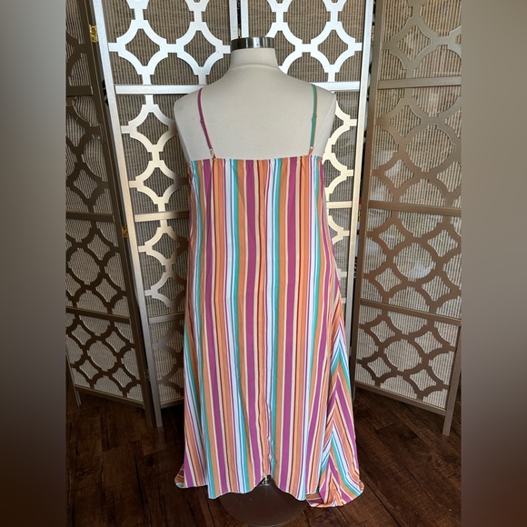 NWOT | Summer stripes Maxi Dress | 2X - Picture 2 of 4